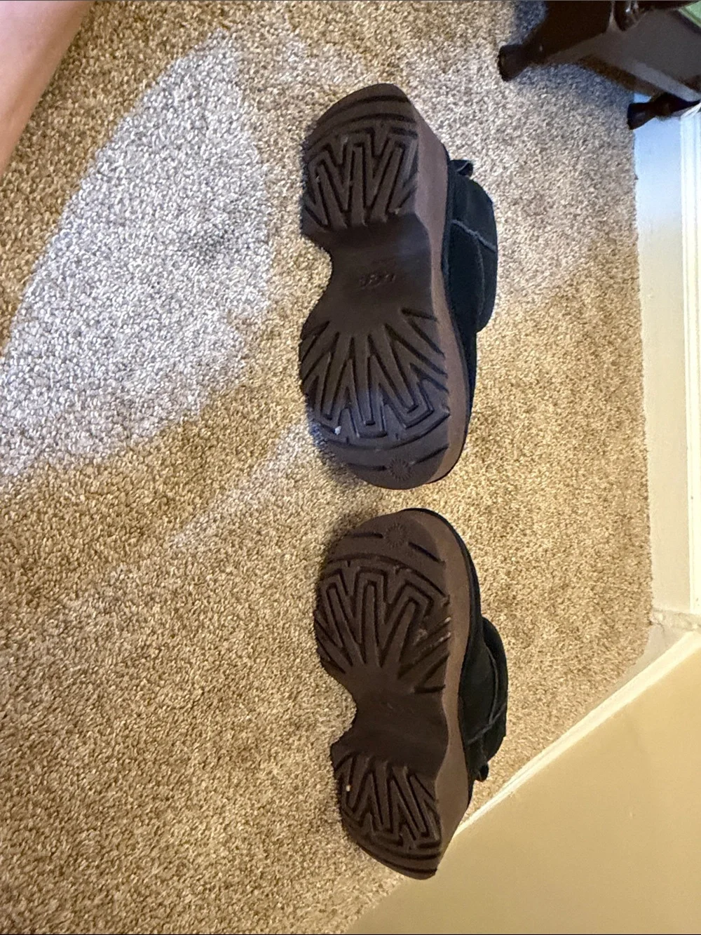 Women’s black platform Ugg boot